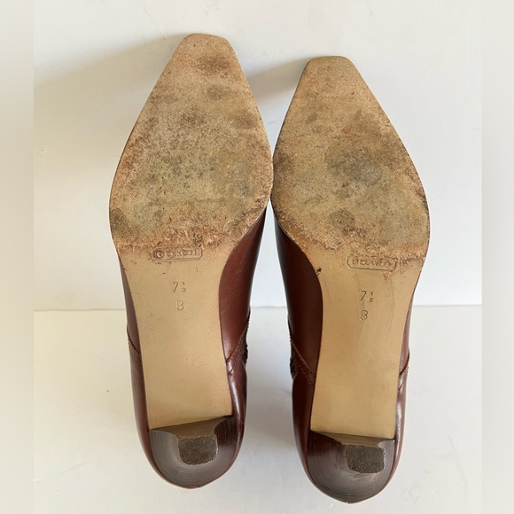 Vintage Coach Italy Alexis Ankle Boots Size 7.5B - Picture 7 of 10